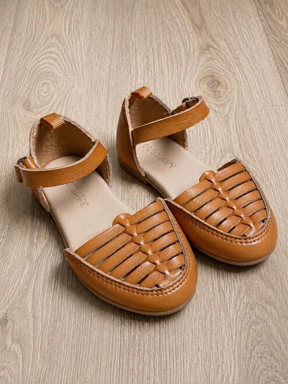 Old Navy Huarache Sandals Faux Leather Woven Toe Size 5 Toddler Girls Shoes
